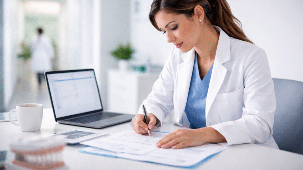 Comparison chart showing the true cost of in-house dental billing versus outsourced dental billing for a $1.5 million practice, highlighting salary, software, training, management, revenue leakage, and outsourcing fees.